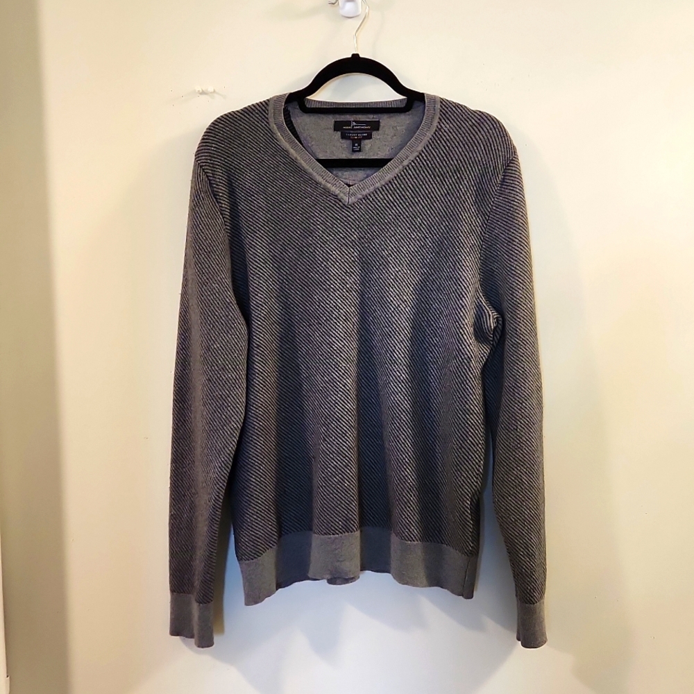 Marc Anthony~ Designer Luxury Blend Slim Fit V Neck Sweater Size XL